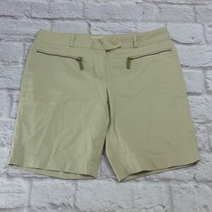 Michael Kors Women’s Size 2 Tan Bermuda-Style Walking Shorts